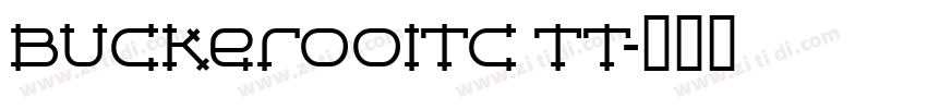 BuckerooITC TT字体转换